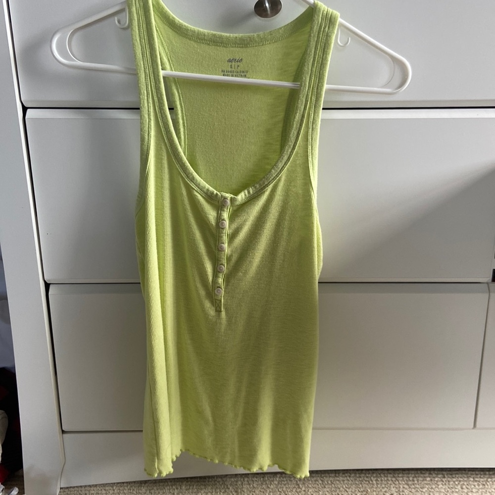 Neon green Aerie tank top size S